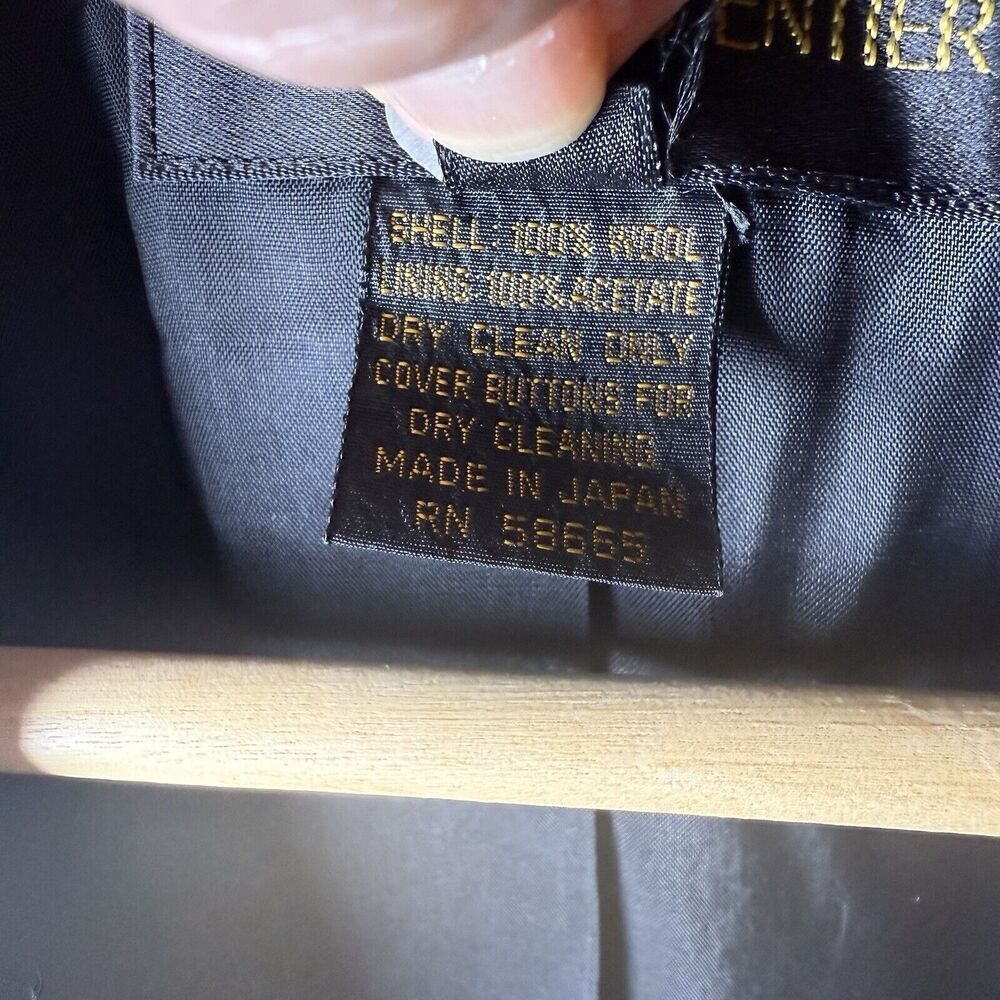 Nordstrom Classiques SZ L 100% Wool Vintage Women's Blazer Career Minimalist - Picture 11 of 13